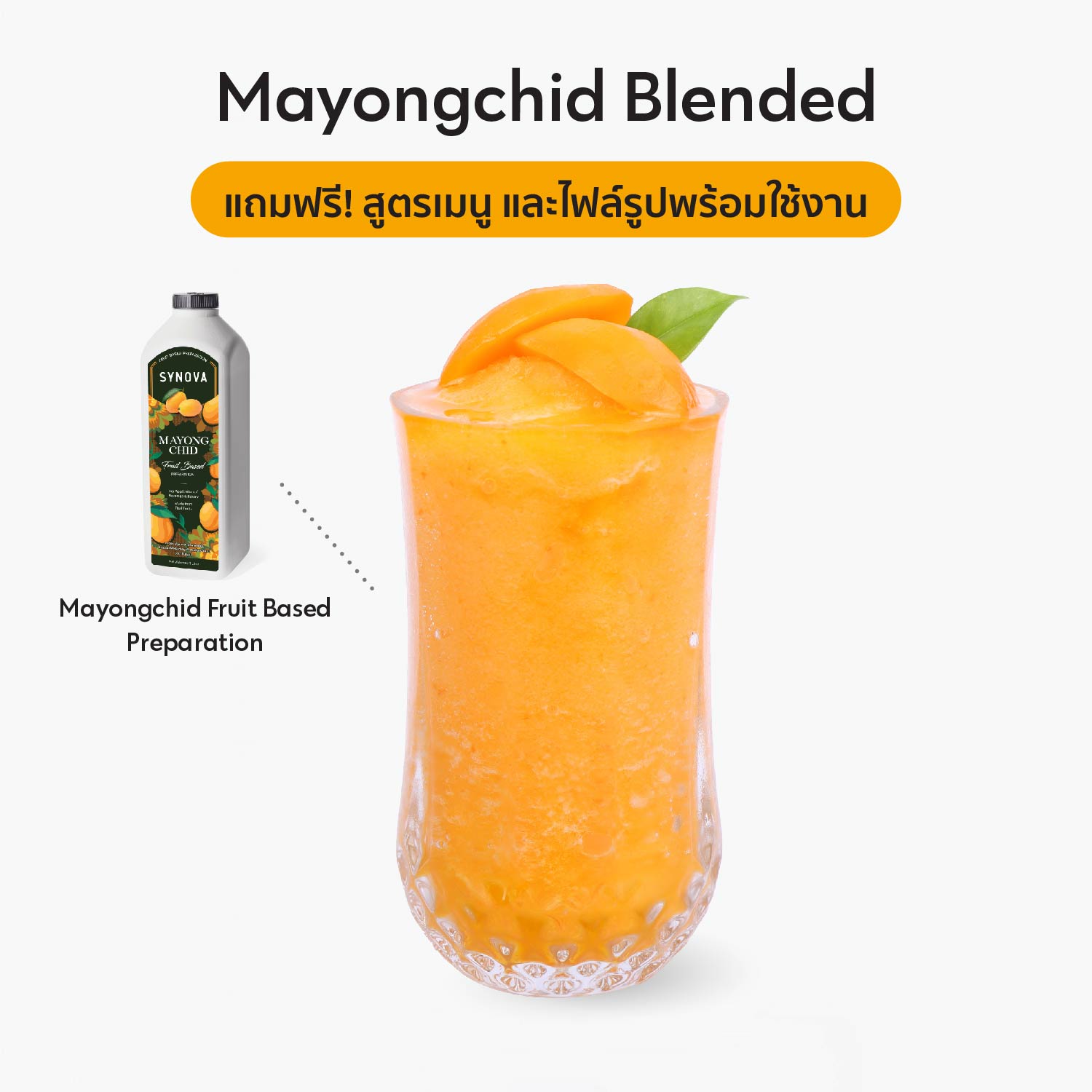 เซตเครื่องดื่ม SYNOVA : มะยงชิดปั่น (เซ็ต)