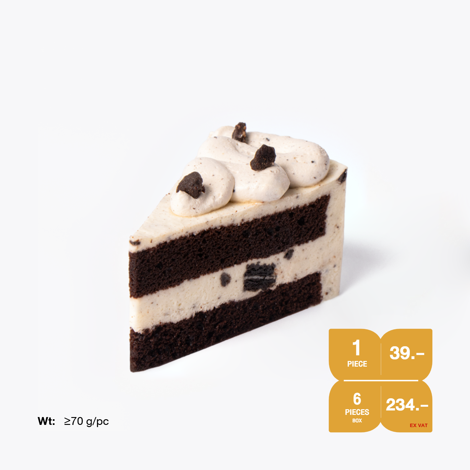 เค้กแช่แข็ง SYNOVA : มินิเค้กคุกกี้แอนด์ครีม (ขนาด 2 ปอนด์) (แพ็ค)