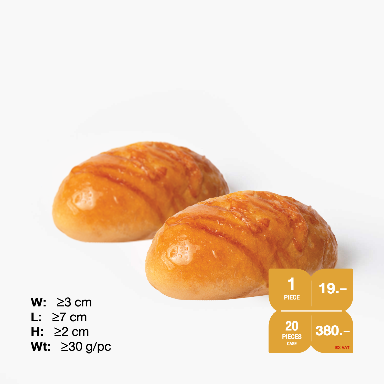 SYNOVA Chicken Floss Filled Bread size M (Case-20Pcs)