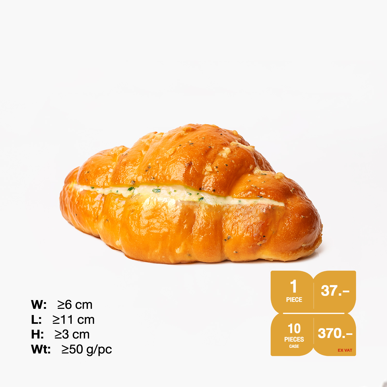 SYNOVA Garlic Butter & Cream Cheese Shio Pan (Case-10pcs)