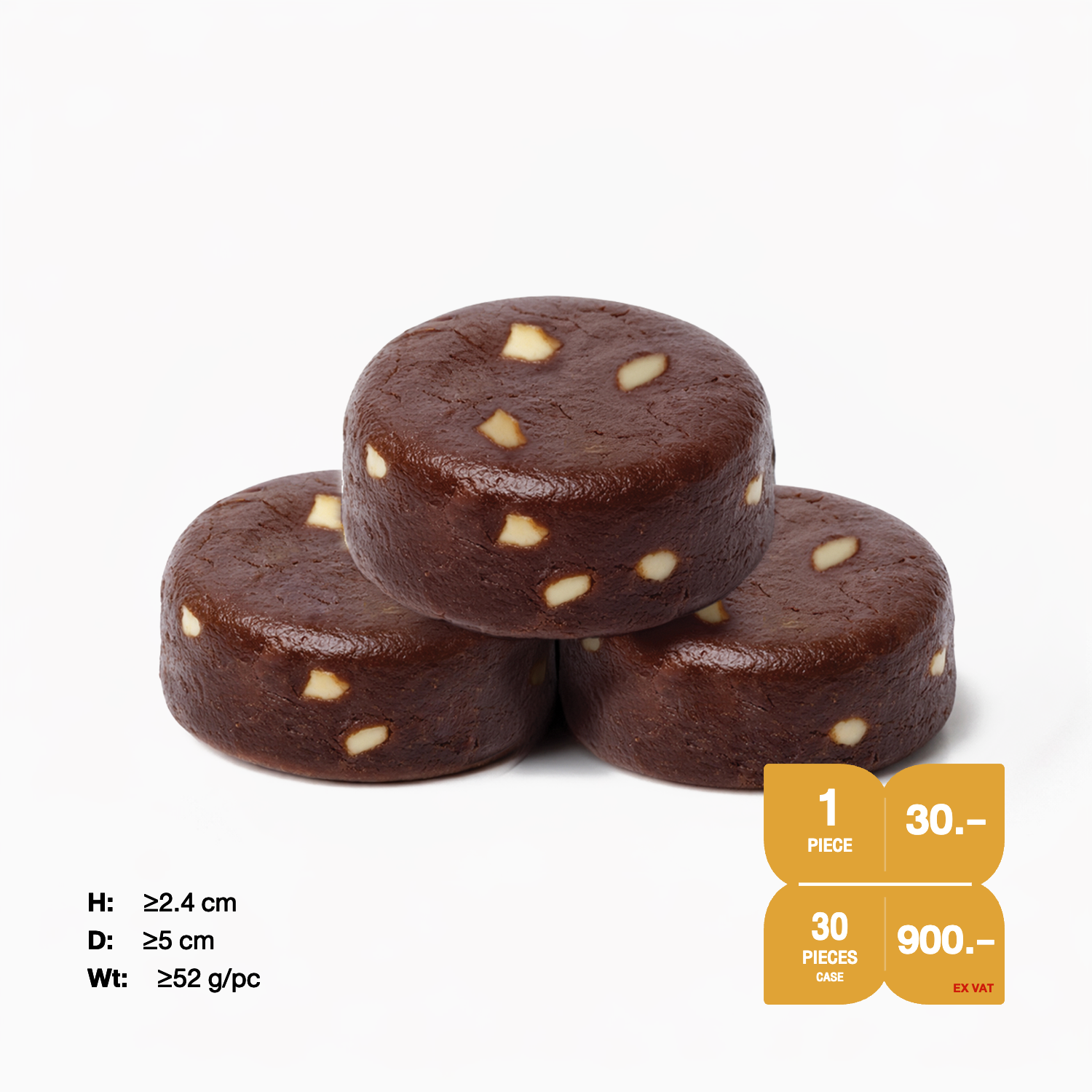 คุ้กกี้แช่แข็ง SYNOVA : ดับเบิ้ลช็อกโกแลตคุ้กกี้โด (ยกกล่อง)