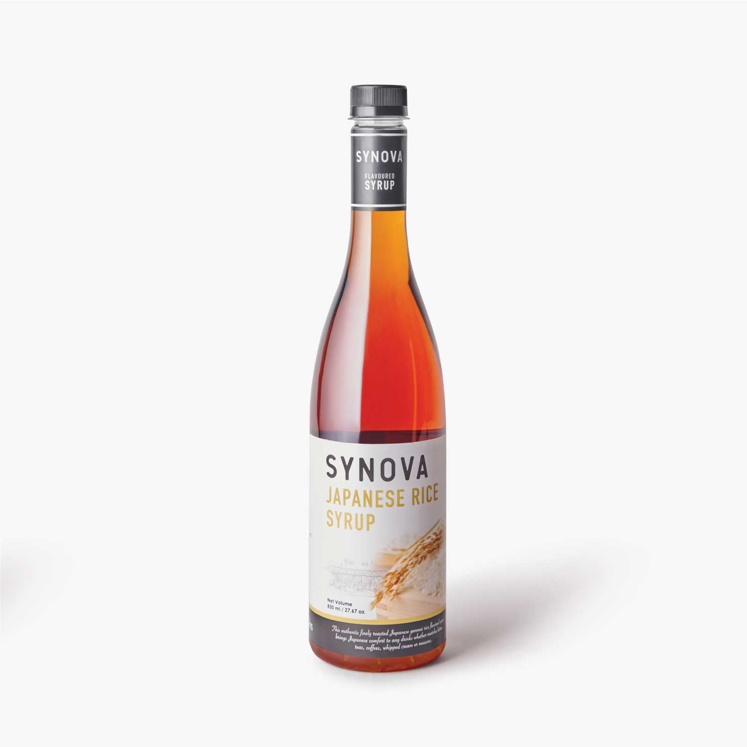 น้ำเชื่อม SYNOVA : ไซรัปกลิ่นข้าวคั่วญี่ปุ่น (ขวด)