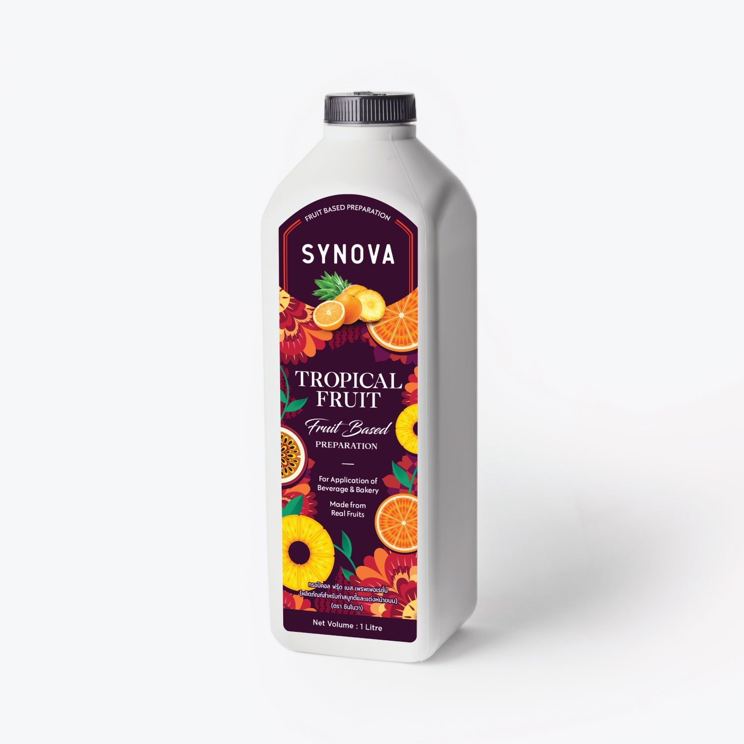 น้ำผลไม้เข้มข้น : SYNOVA ซอสทรอปปิคอลเข้มข้น (ขวด)