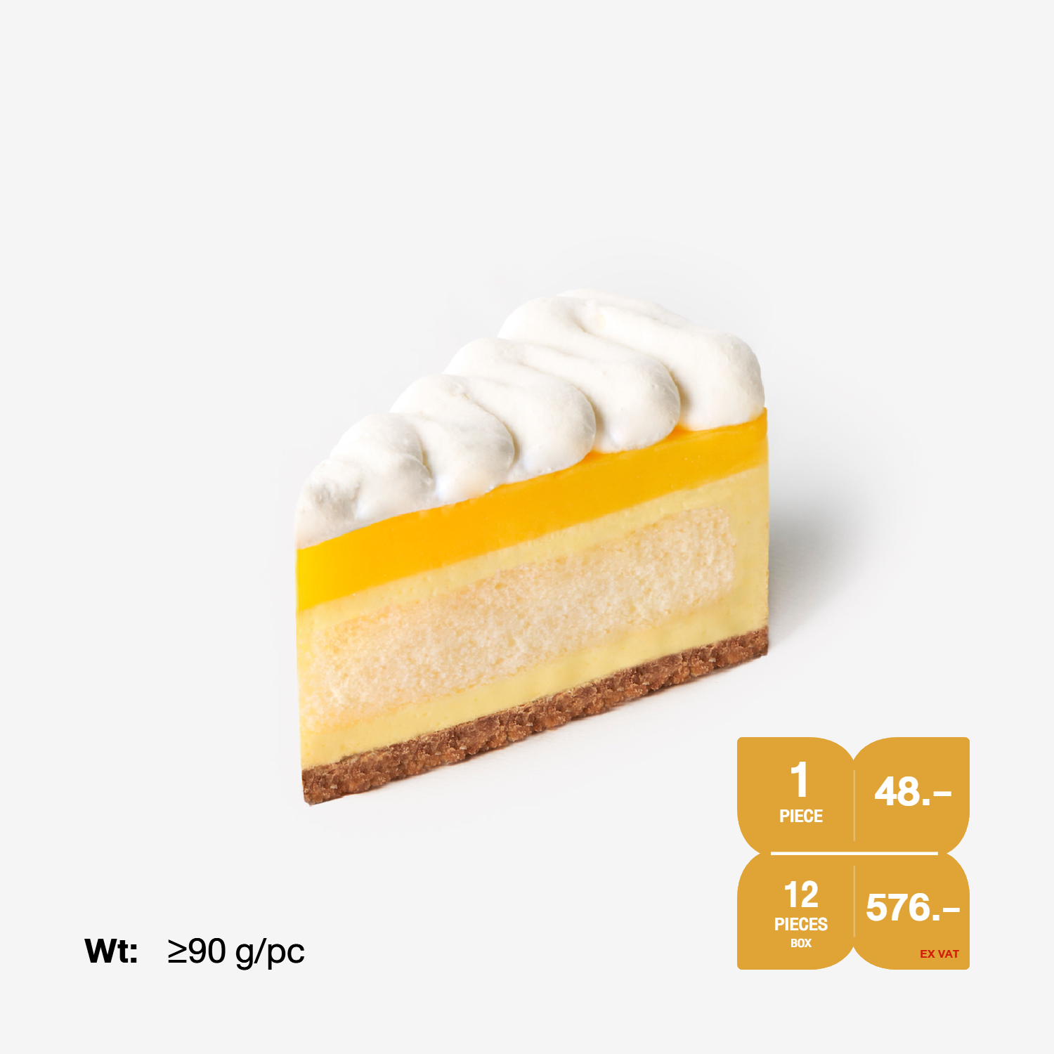 เค้กแช่แข็ง SYNOVA : เค้กเลมอนครีมพาย  (ยกกล่อง)