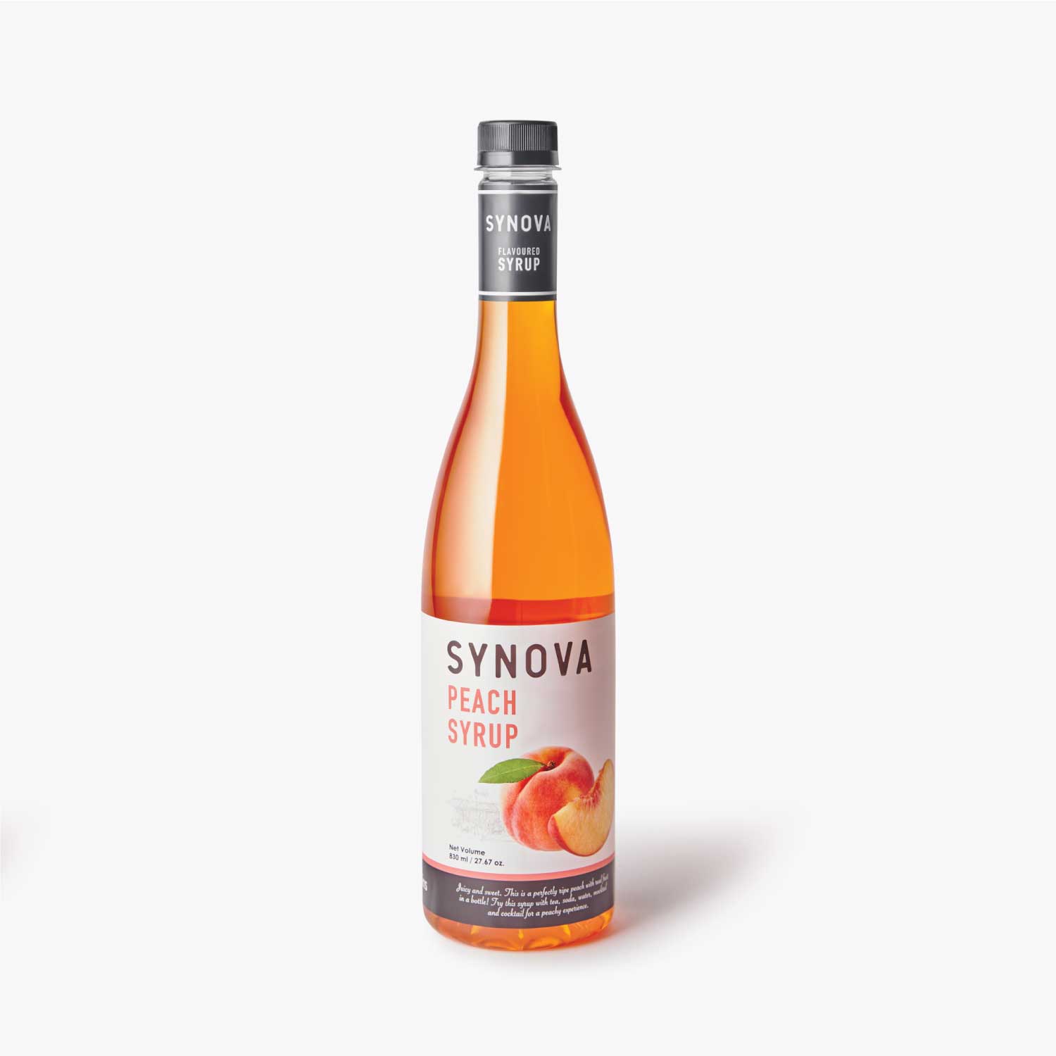 น้ำเชื่อม SYNOVA : ไซรัปกลิ่นพีช (ขวด)
