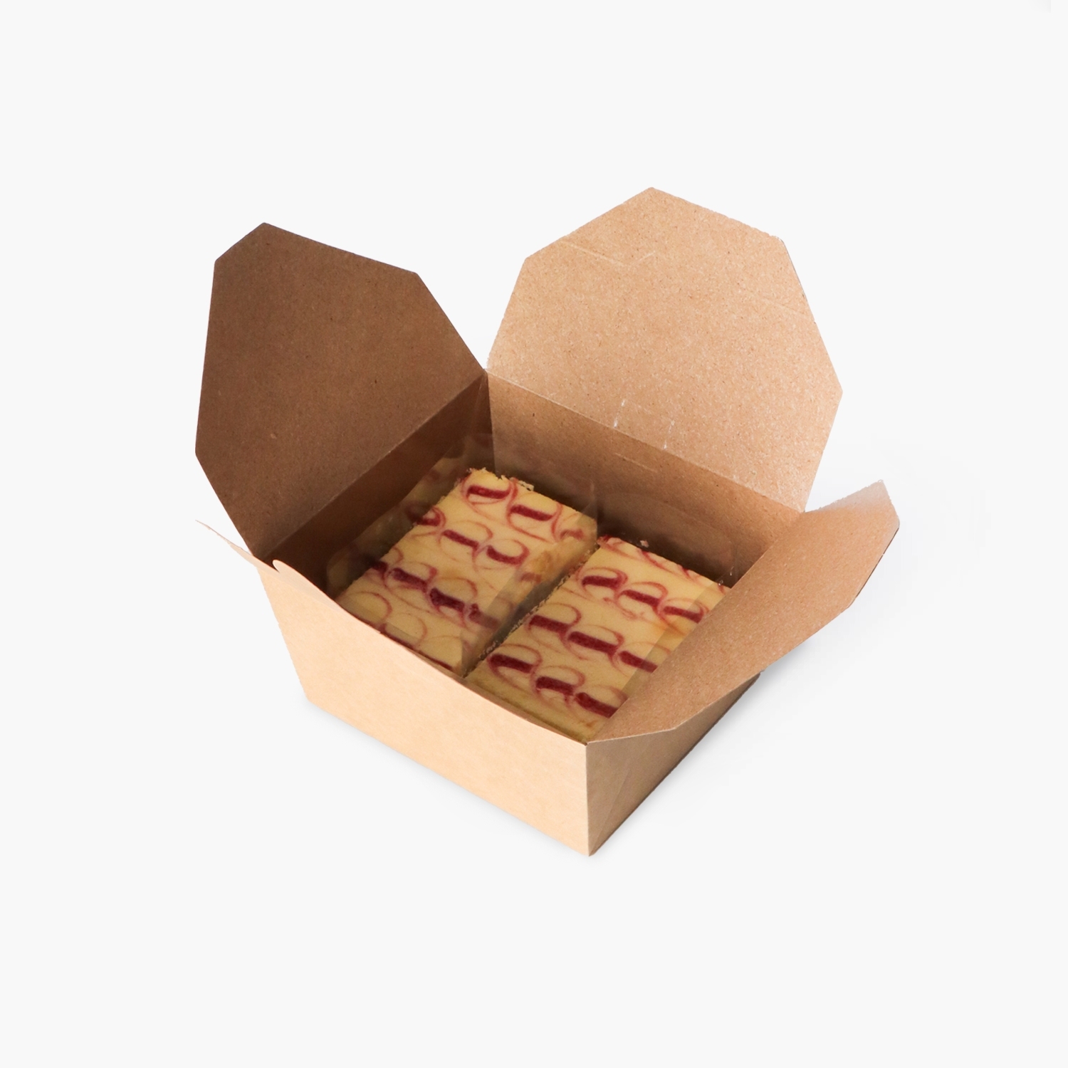 SYNOVA Brownie & Sandwich Box (Kraft Paper) (Pack)