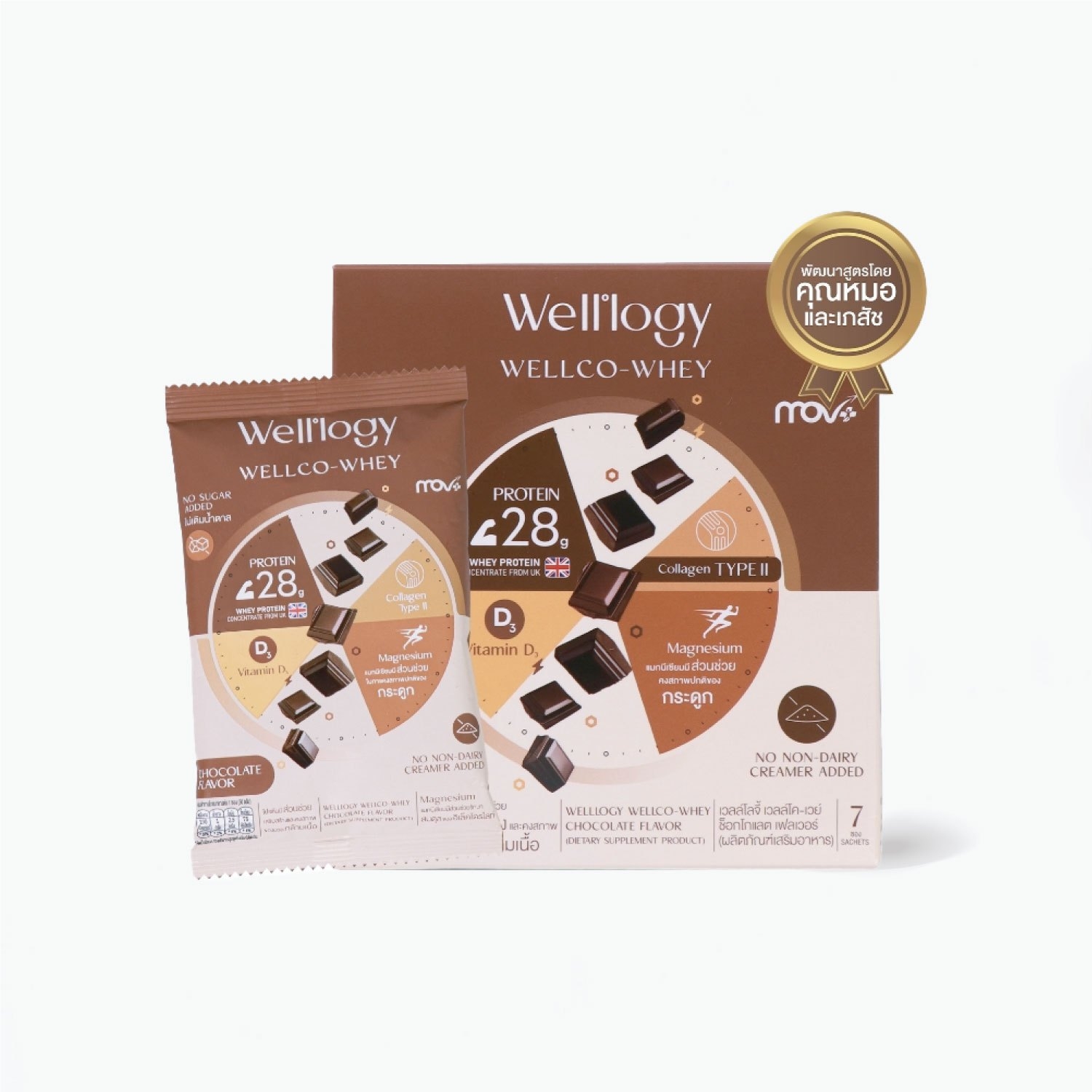 Well-logy Wellco-Whey Concentrate Protein - Chocolate Flavor (Box)