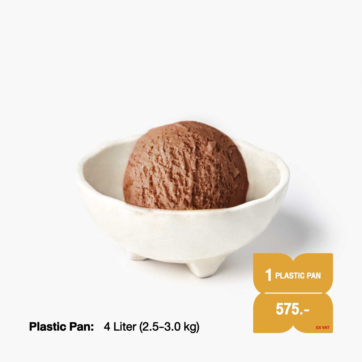 ไอศกรีมแช่แข็ง SYNOVA : ไอศกรีมรสช็อกโกแลต ขนาด 4 ลิตร (แพน)