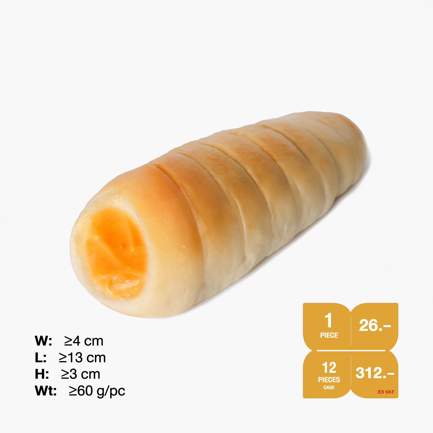 SYNOVA Thai Tea Cream Horn Bread (Box)